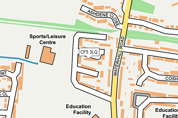 CF5 3LQ map - OS OpenMap – Local (Ordnance Survey)