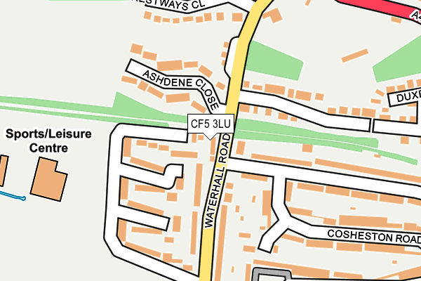 CF5 3LU map - OS OpenMap – Local (Ordnance Survey)