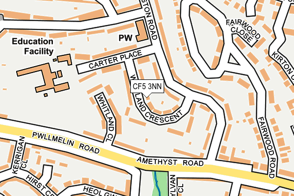 CF5 3NN map - OS OpenMap – Local (Ordnance Survey)