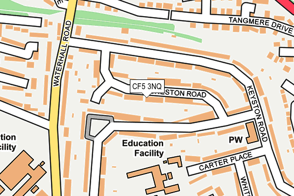 CF5 3NQ map - OS OpenMap – Local (Ordnance Survey)