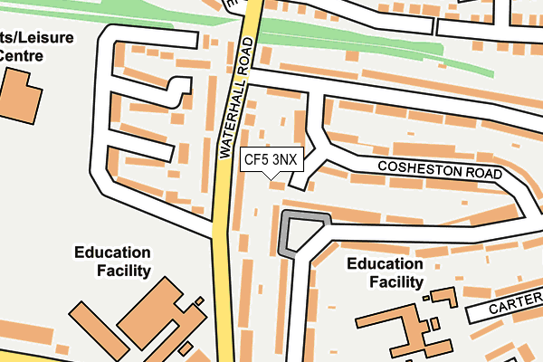 CF5 3NX map - OS OpenMap – Local (Ordnance Survey)