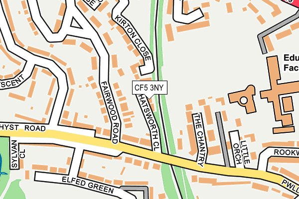 CF5 3NY map - OS OpenMap – Local (Ordnance Survey)