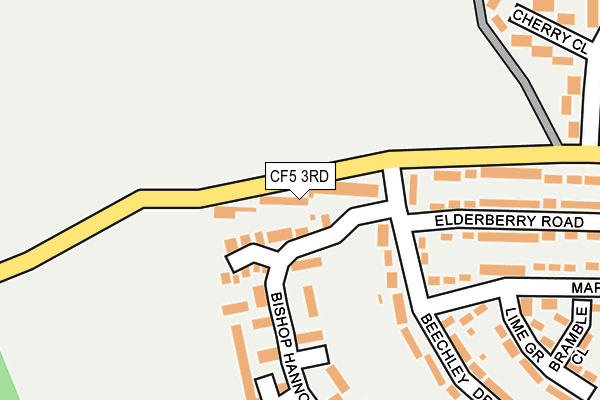 CF5 3RD map - OS OpenMap – Local (Ordnance Survey)