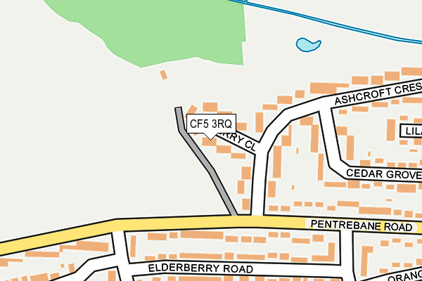 CF5 3RQ map - OS OpenMap – Local (Ordnance Survey)