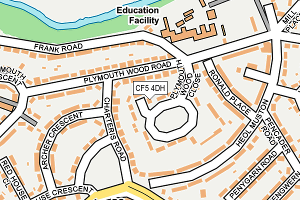 CF5 4DH map - OS OpenMap – Local (Ordnance Survey)