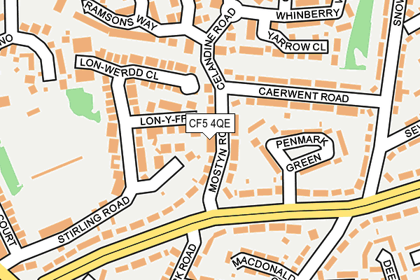 CF5 4QE map - OS OpenMap – Local (Ordnance Survey)