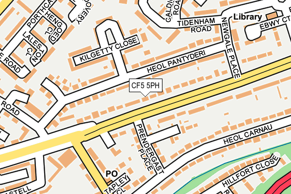 CF5 5PH map - OS OpenMap – Local (Ordnance Survey)