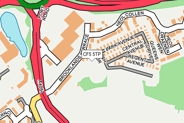 CF5 5TP map - OS OpenMap – Local (Ordnance Survey)