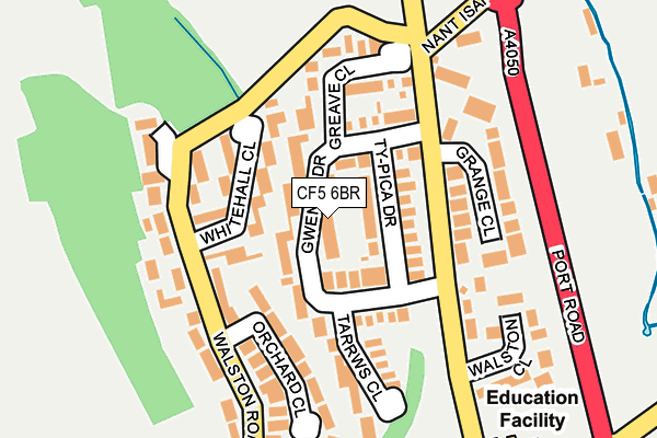 CF5 6BR map - OS OpenMap – Local (Ordnance Survey)