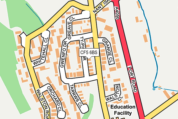 CF5 6BS map - OS OpenMap – Local (Ordnance Survey)