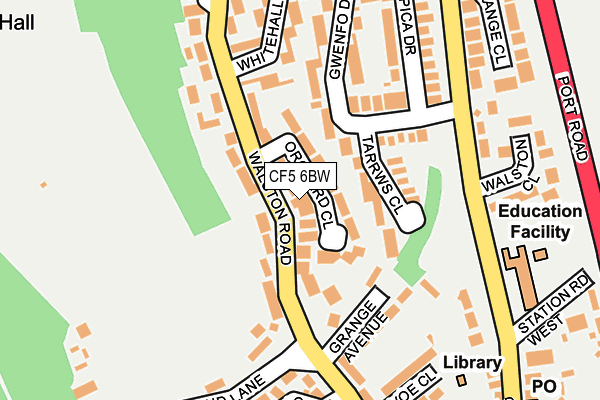 CF5 6BW map - OS OpenMap – Local (Ordnance Survey)