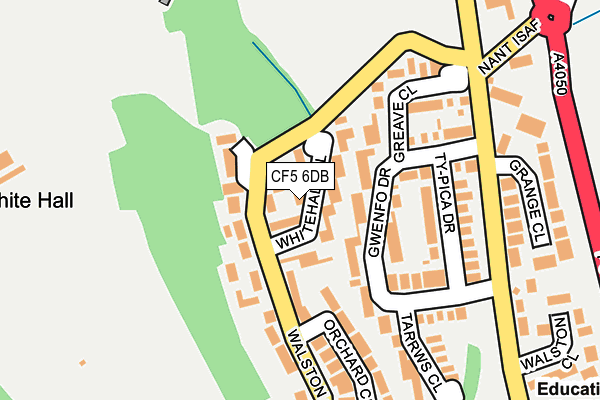 CF5 6DB map - OS OpenMap – Local (Ordnance Survey)