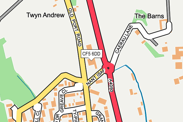 CF5 6DD map - OS OpenMap – Local (Ordnance Survey)