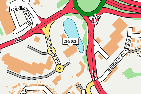 CF5 6DH map - OS OpenMap – Local (Ordnance Survey)