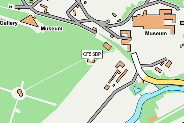 CF5 6DP map - OS OpenMap – Local (Ordnance Survey)