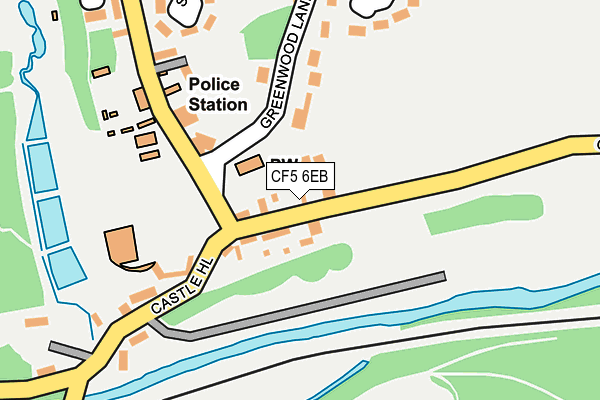 CF5 6EB map - OS OpenMap – Local (Ordnance Survey)