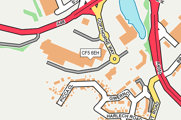 CF5 6EH map - OS OpenMap – Local (Ordnance Survey)