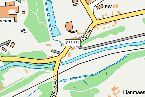 CF5 6EJ map - OS OpenMap – Local (Ordnance Survey)