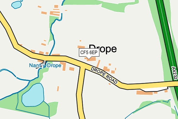 CF5 6EP map - OS OpenMap – Local (Ordnance Survey)