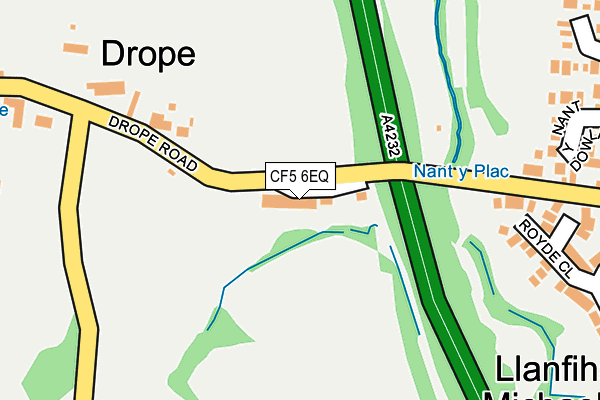 CF5 6EQ map - OS OpenMap – Local (Ordnance Survey)