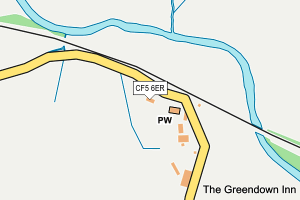 CF5 6ER map - OS OpenMap – Local (Ordnance Survey)