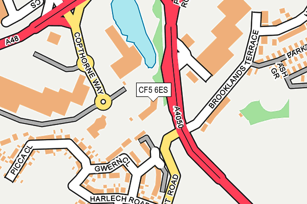 CF5 6ES map - OS OpenMap – Local (Ordnance Survey)