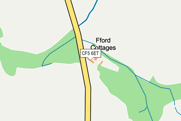 CF5 6ET map - OS OpenMap – Local (Ordnance Survey)