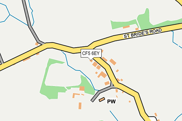 CF5 6EY map - OS OpenMap – Local (Ordnance Survey)