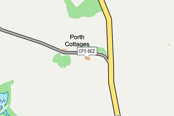 CF5 6EZ map - OS OpenMap – Local (Ordnance Survey)