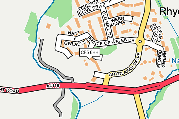 CF5 6HH map - OS OpenMap – Local (Ordnance Survey)