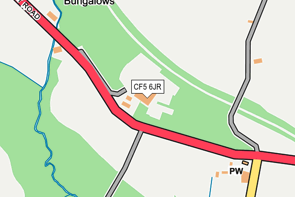 CF5 6JR map - OS OpenMap – Local (Ordnance Survey)