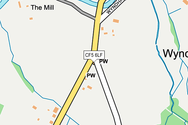 CF5 6LF map - OS OpenMap – Local (Ordnance Survey)