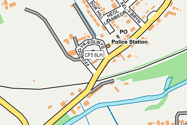 CF5 6LH map - OS OpenMap – Local (Ordnance Survey)