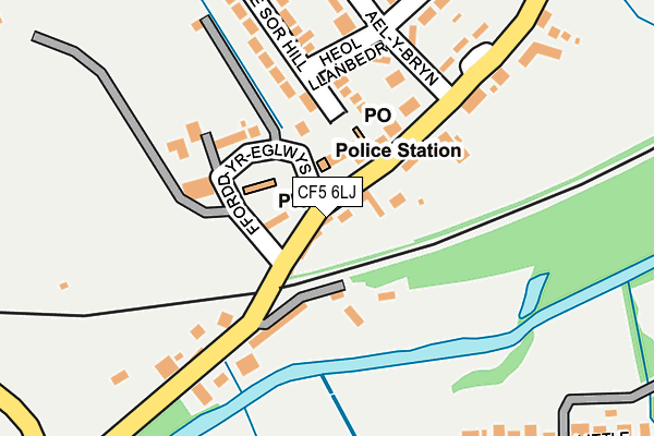 CF5 6LJ map - OS OpenMap – Local (Ordnance Survey)