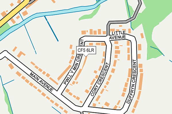 CF5 6LR map - OS OpenMap – Local (Ordnance Survey)