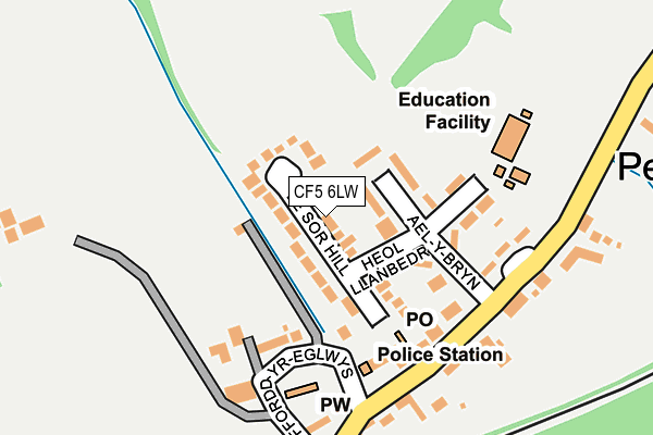 CF5 6LW map - OS OpenMap – Local (Ordnance Survey)