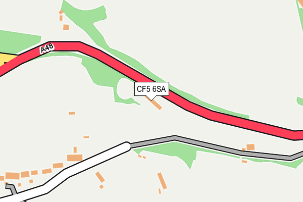 CF5 6SA map - OS OpenMap – Local (Ordnance Survey)