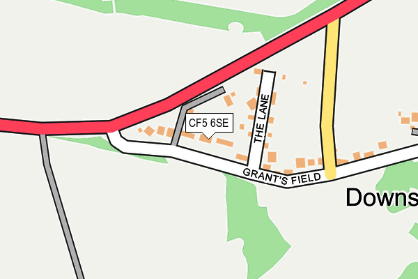 CF5 6SE map - OS OpenMap – Local (Ordnance Survey)