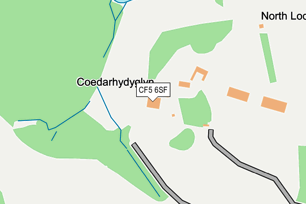 CF5 6SF map - OS OpenMap – Local (Ordnance Survey)