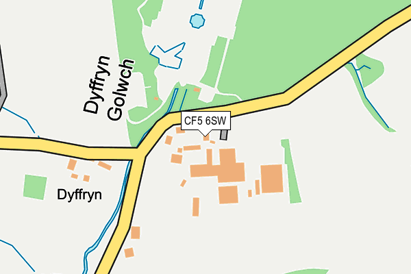 CF5 6SW map - OS OpenMap – Local (Ordnance Survey)