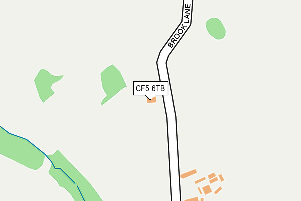 CF5 6TB map - OS OpenMap – Local (Ordnance Survey)