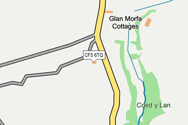 CF5 6TQ map - OS OpenMap – Local (Ordnance Survey)