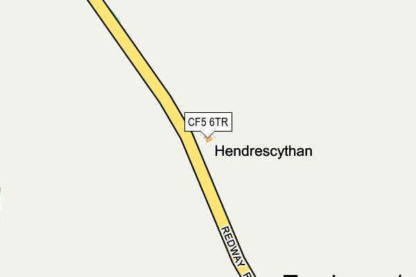 CF5 6TR map - OS OpenMap – Local (Ordnance Survey)
