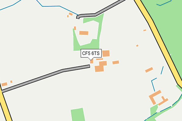 CF5 6TS map - OS OpenMap – Local (Ordnance Survey)