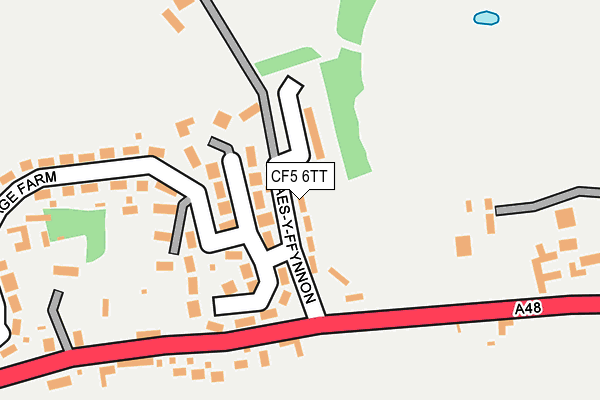 CF5 6TT map - OS OpenMap – Local (Ordnance Survey)