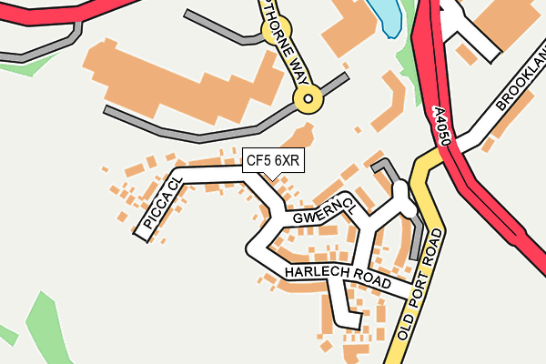CF5 6XR map - OS OpenMap – Local (Ordnance Survey)