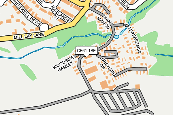 CF61 1BE map - OS OpenMap – Local (Ordnance Survey)