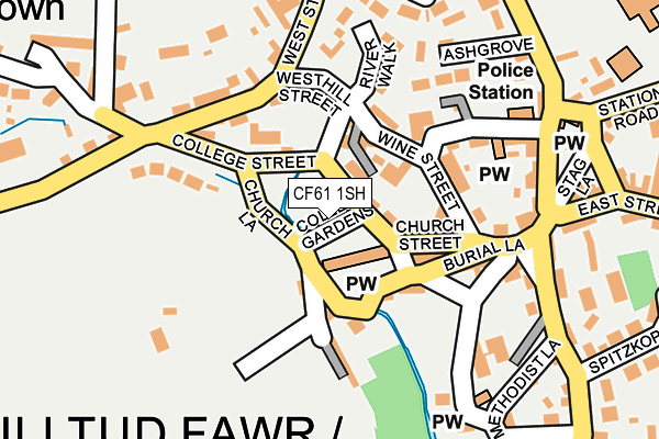 CF61 1SH map - OS OpenMap – Local (Ordnance Survey)