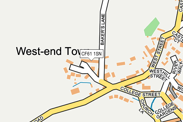 CF61 1SN map - OS OpenMap – Local (Ordnance Survey)