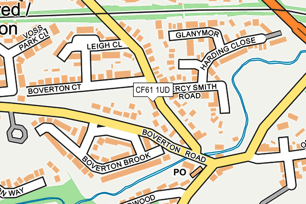 CF61 1UD map - OS OpenMap – Local (Ordnance Survey)